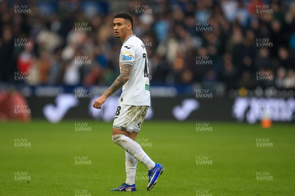 070326 - Swansea City v Stoke City - Sky Bet Championship - Gustavo Nunes of Swansea City
