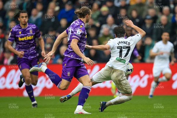070326 - Swansea City v Stoke City - Sky Bet Championship - Goncalo Franco of Swansea City
