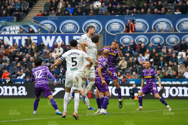 070326 - Swansea City v Stoke City - Sky Bet Championship - Cameron Burgess of Swansea City