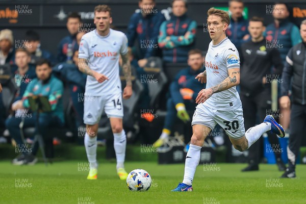 070326 - Swansea City v Stoke City - Sky Bet Championship - Ethan Galbraith of Swansea City