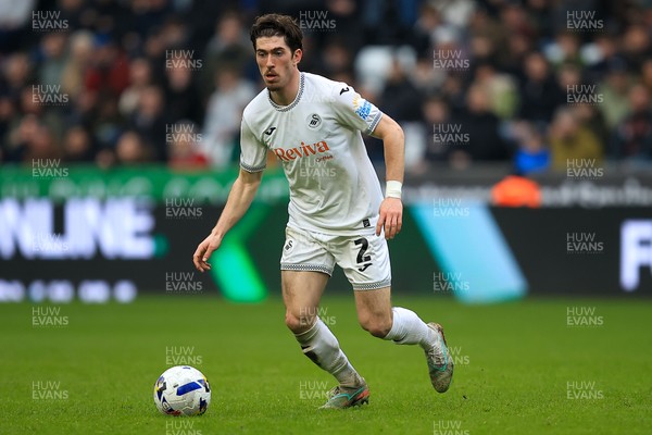 070326 - Swansea City v Stoke City - Sky Bet Championship - Josh Key of Swansea City