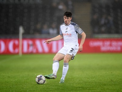 100424 - Swansea City v Stoke City - Sky Bet Championship - Josh Key of Swansea City 