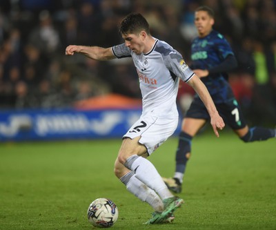 100424 - Swansea City v Stoke City - Sky Bet Championship - Josh Key of Swansea City 