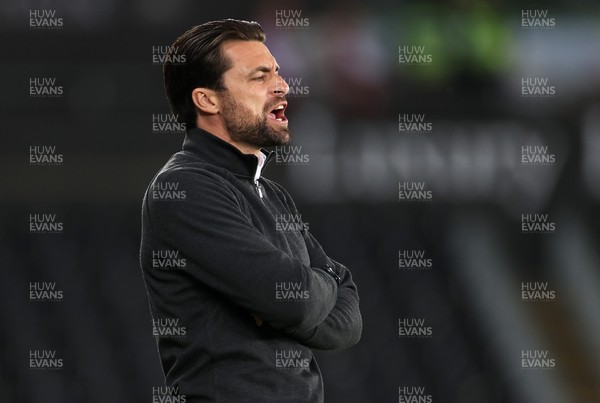 170821 - Swansea City v Stoke City - SkyBet Championship - Swansea City Manager Russell Martin