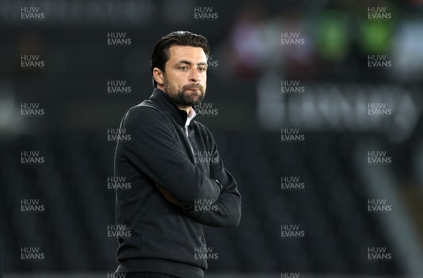 170821 - Swansea City v Stoke City - SkyBet Championship - Swansea City Manager Russell Martin