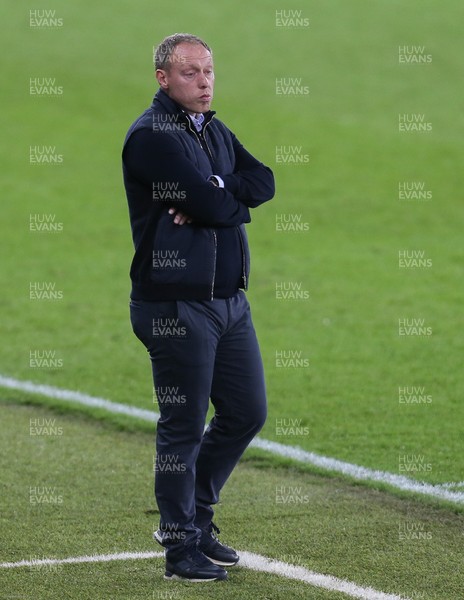 271020 - Swansea City v Stoke City, Sky Bet Championship - Swansea City head coach Steve Cooper during the match