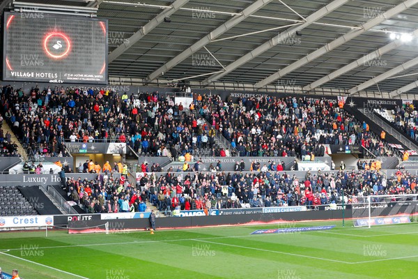 041123 - Swansea City v Sunderland - Sky Bet Championship - Sunderland Fans at today’s game 
