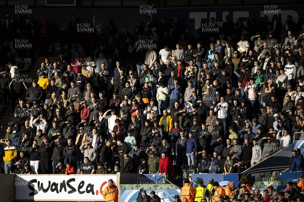 041123 - Swansea City v Sunderland - Sky Bet Championship - Swansea City supporters during the first half 