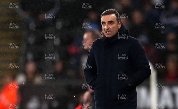 020118 - Swansea City v Tottenham Hotspur - Premier League - Dejected Swansea Manager Carlos Carvalhal