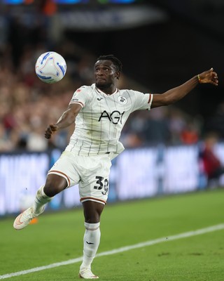 010926 Swansea City v Watford, EFL Sky Bet Championship - Joseph Opoku of Swansea City controls the ball