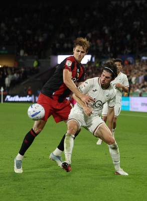 010926 Swansea City v Watford, EFL Sky Bet Championship - Josh Key of Swansea City and Hector Kyprianou of Watford compete for the ball