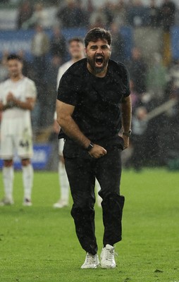 010926 Swansea City v Watford, EFL Sky Bet Championship - Swansea City head coach Vitor Matos celebrates at the end of the match