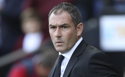 230917 - Swansea City v Watford, Premier League - Swansea City head coach Paul Clement at the start of the match