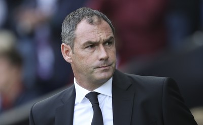 230917 - Swansea City v Watford, Premier League - Swansea City head coach Paul Clement at the start of the match