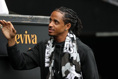 230825 - Swansea City v Watford FC - SkyBet Championship - Snoop Dogg�s son Cordell Broadus at the game