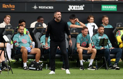 230825 - Swansea City v Watford FC - SkyBet Championship - Swansea City Manager Alan Sheehan 