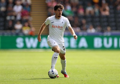 230825 - Swansea City v Watford FC - SkyBet Championship - Josh Key of Swansea City 