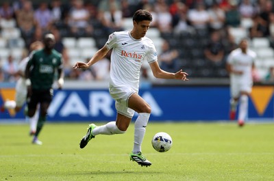 230825 - Swansea City v Watford FC - SkyBet Championship - Marko Stamenic of Swansea City 