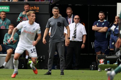 230825 - Swansea City v Watford FC - SkyBet Championship - Watford Manager Paulo Pezzolano 