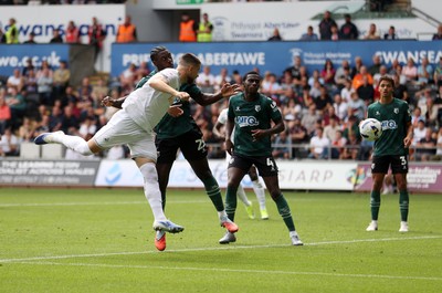 230825 - Swansea City v Watford FC - SkyBet Championship - Zan Vipotnik of Swansea City scores a goal