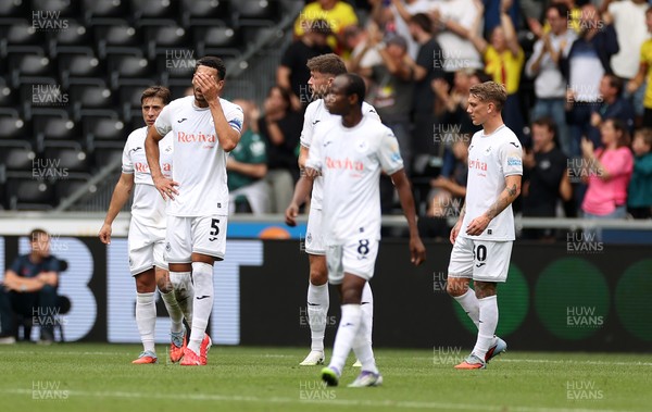 230825 - Swansea City v Watford FC - SkyBet Championship - Dejected Ben Cabango of Swansea City 