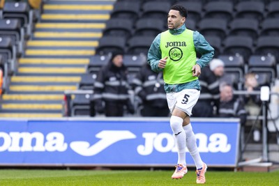 010126 - Swansea City v West Bromwich Albion - Sky Bet Championship - Ben Cabango of Swansea City during the warm up
