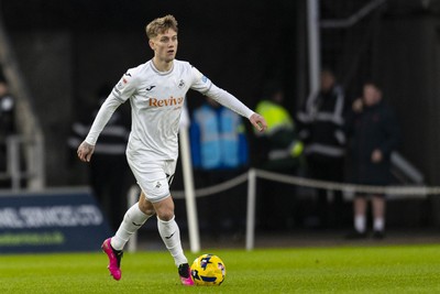 010126 - Swansea City v West Bromwich Albion - Sky Bet Championship - Ethan Galbraith of Swansea City in action