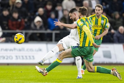 010126 - Swansea City v West Bromwich Albion - Sky Bet Championship - Zan Vipotnik of Swansea City in action