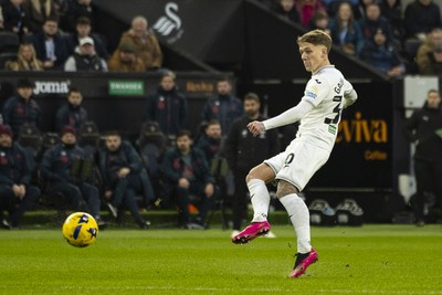 010126 - Swansea City v West Bromwich Albion - Sky Bet Championship - Ethan Galbraith of Swansea City in action