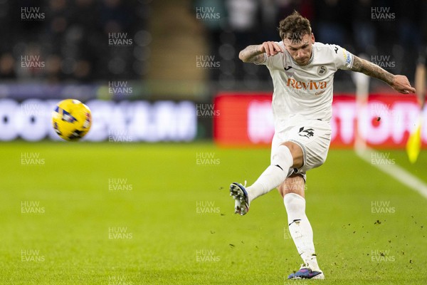 010126 - Swansea City v West Bromwich Albion - Sky Bet Championship - Josh Tymon of Swansea City in action