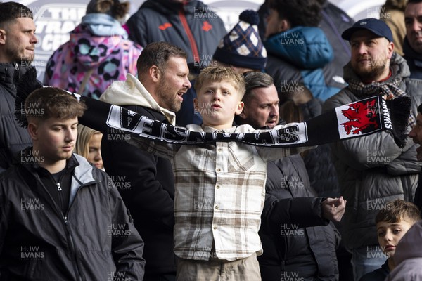 010126 - Swansea City v West Bromwich Albion - Sky Bet Championship - Swansea City fans