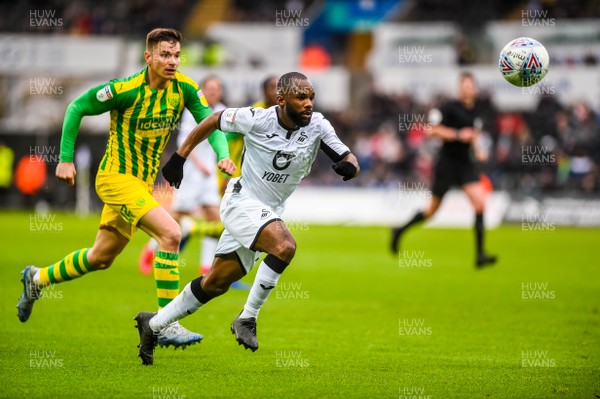 070320 - Swansea City v West Bromwich Albion - SkyBet Championship - Aldo Kalulu of Swansea City in action 