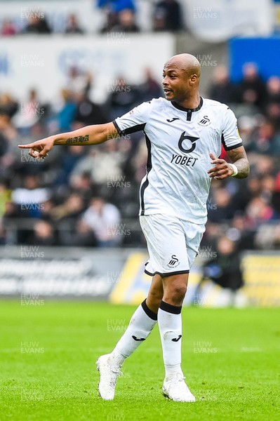 070320 - Swansea City v West Bromwich Albion - SkyBet Championship - Andre Ayew of Swansea City in action 