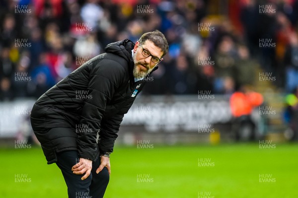 070320 - Swansea City v West Bromwich Albion - SkyBet Championship - West Bromwich Albion manager, Slaven Bilic looks on 