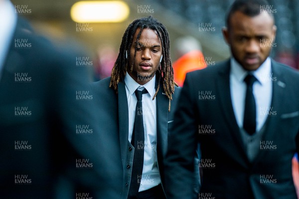 091217 - Swansea City v West Bromwich Albion, Premier League - Renato Sanches of Swansea City arrives at the Stadium ahead of the game 