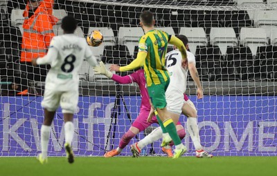 110126 - Swansea City v West Bromwich Albion - FA Cup Third Round - Jed Wallace of West Brom scores a goal