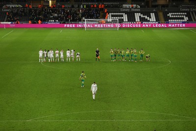 110126 - Swansea City v West Bromwich Albion - FA Cup Third Round - Jay Fulton of Swansea City walks up to take a penalty in the shoot out