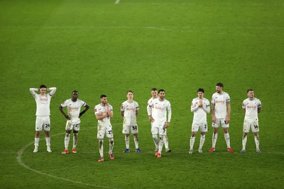 110126 - Swansea City v West Bromwich Albion - FA Cup Third Round - Dejected Swansea at full time