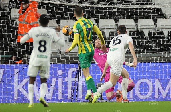 110126 - Swansea City v West Bromwich Albion - FA Cup Third Round - Jed Wallace of West Brom scores a goal