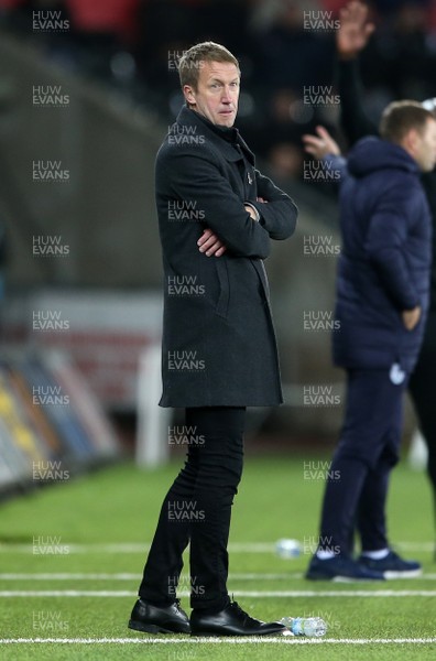 281118 - Swansea City v West Bromwich Albion - SkyBet Championship - Swansea City Manager Graham Potter