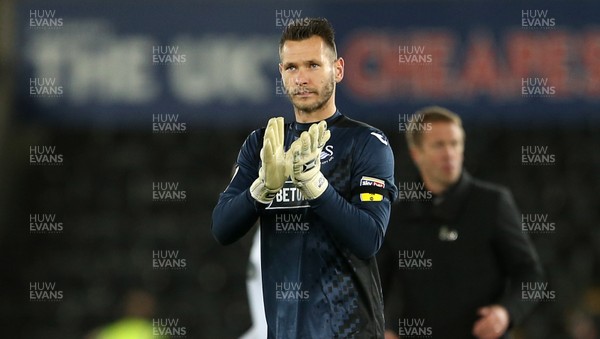 281118 - Swansea City v West Bromwich Albion - SkyBet Championship - Erwin Mulder of Swansea City