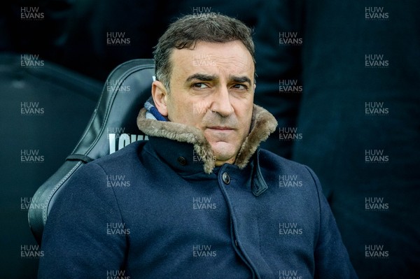 030318 - Swansea City v West Ham United  - Premier League - Carlos Carvalhal, Manager of Swansea City looks on 