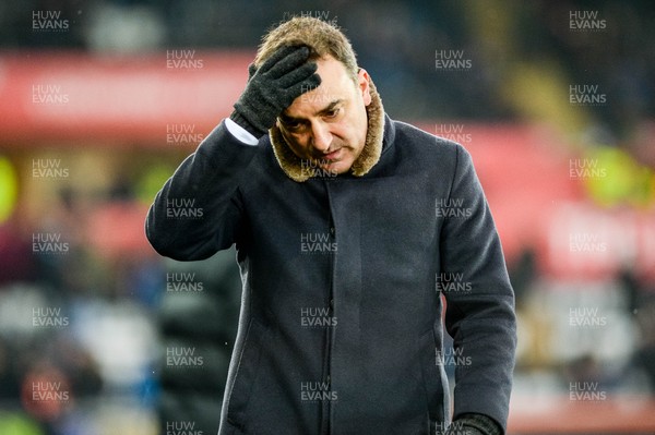 030318 - Swansea City v West Ham United  - Premier League - Carlos Carvalhal, Manager of Swansea City looks on during the game 
