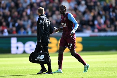 171026 - Swansea City v West Ham United - Sky Bet Championship - Mohamadou Kante of West Ham leaves the field after going down