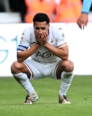 171026 - Swansea City v West Ham United - Sky Bet Championship - Dejected Ben Cabango of Swansea City