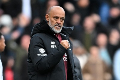 171026 - Swansea City v West Ham United - Sky Bet Championship - Nuno Espirito Santo, West Ham manager celebrates at full time