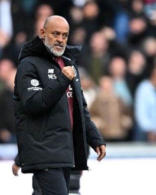 171026 - Swansea City v West Ham United - Sky Bet Championship - Nuno Espirito Santo, West Ham manager celebrates at full time