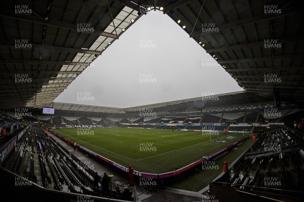 051122 - Swansea City v Wigan Athletic - Sky Bet Championship - A general view of the Swanseacom Stadium ahead of the match