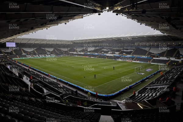 051122 - Swansea City v Wigan Athletic - Sky Bet Championship - A general view of the Swanseacom Stadium ahead of the match