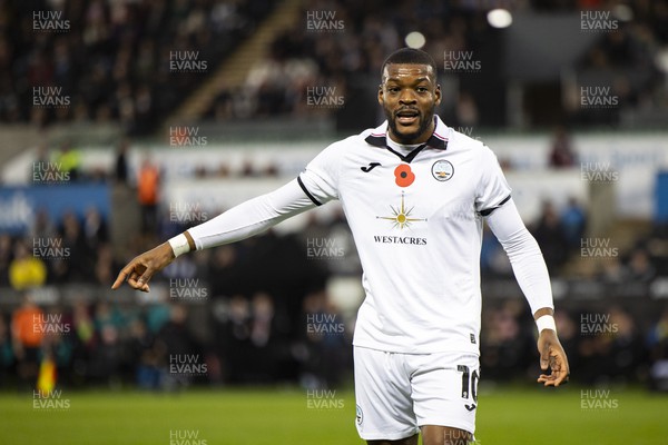 051122 - Swansea City v Wigan Athletic - Sky Bet Championship - Olivier Ntcham of Swansea City in action